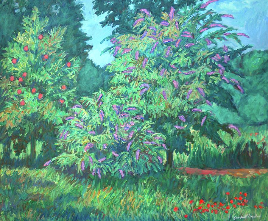 Butterfly Bushes Painting by Kendall Kessler