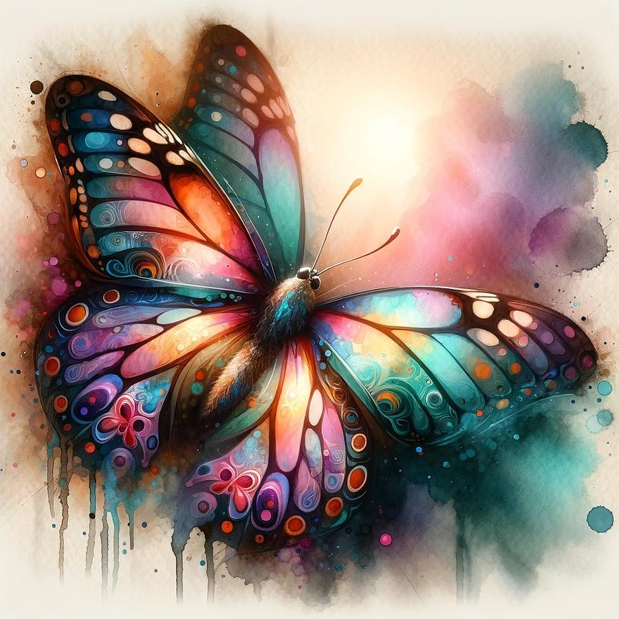 Butterfly Colors Drawing by Gary Greer