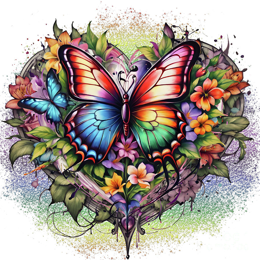 Butterfly Design 2 Digital Art by DSE Graphics