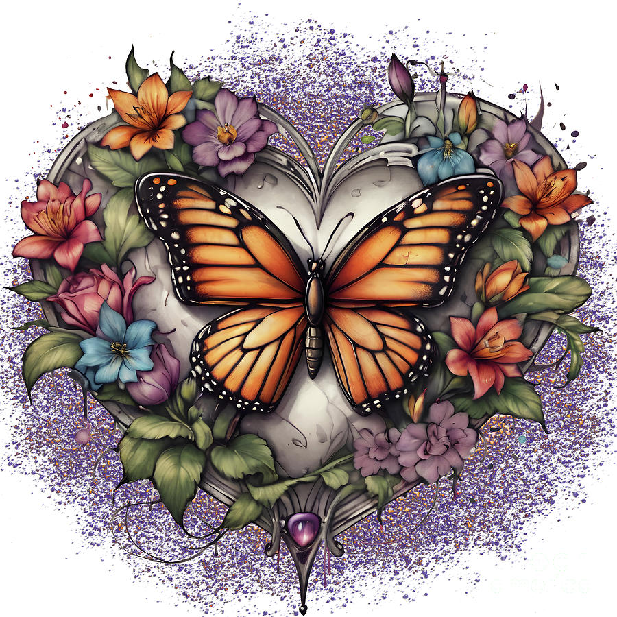 Butterfly Design Digital Art by DSE Graphics