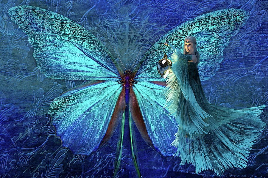 Butterfly Digital Art - Butterfly Elf by Julie Grace