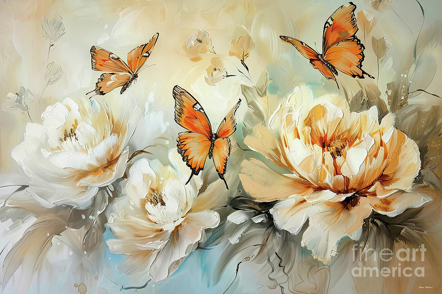 Butterfly Enlightenment 2 Painting by Tina LeCour
