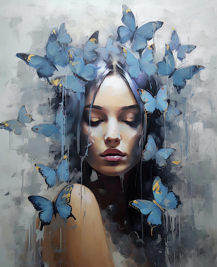 Butterfly evocative dreams girl Photograph by Matthew Gibson - Fine Art ...