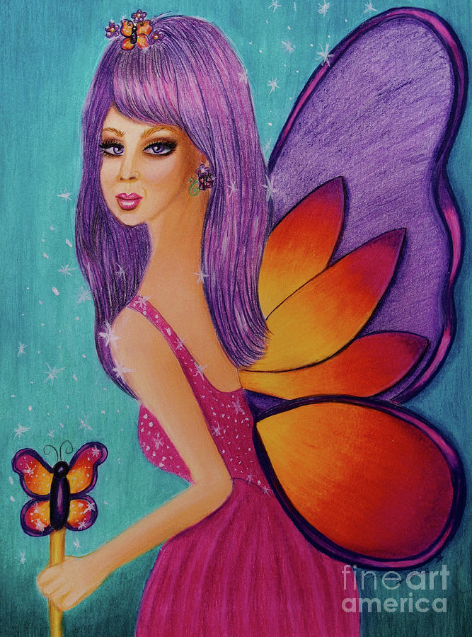 Butterfly Fae Painting by Dorothy Lee