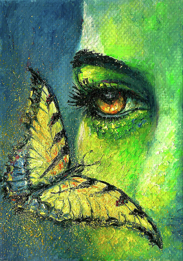 Abstract Face Painting - Butterfly Fantasy by Natalja Picugina Abstract Face Painting - Butterfly Fantasy by Natalja Picugina
