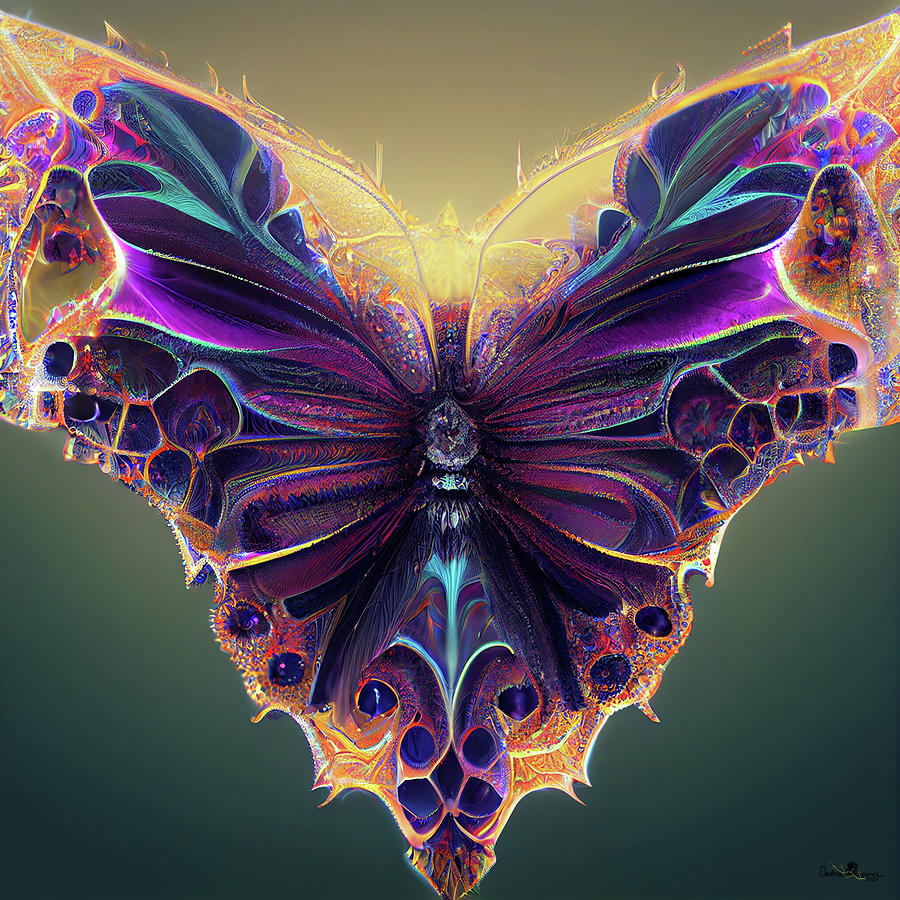 Butterfly Fractal 10 Digital Art by Andrea Lawrence - Fine Art America