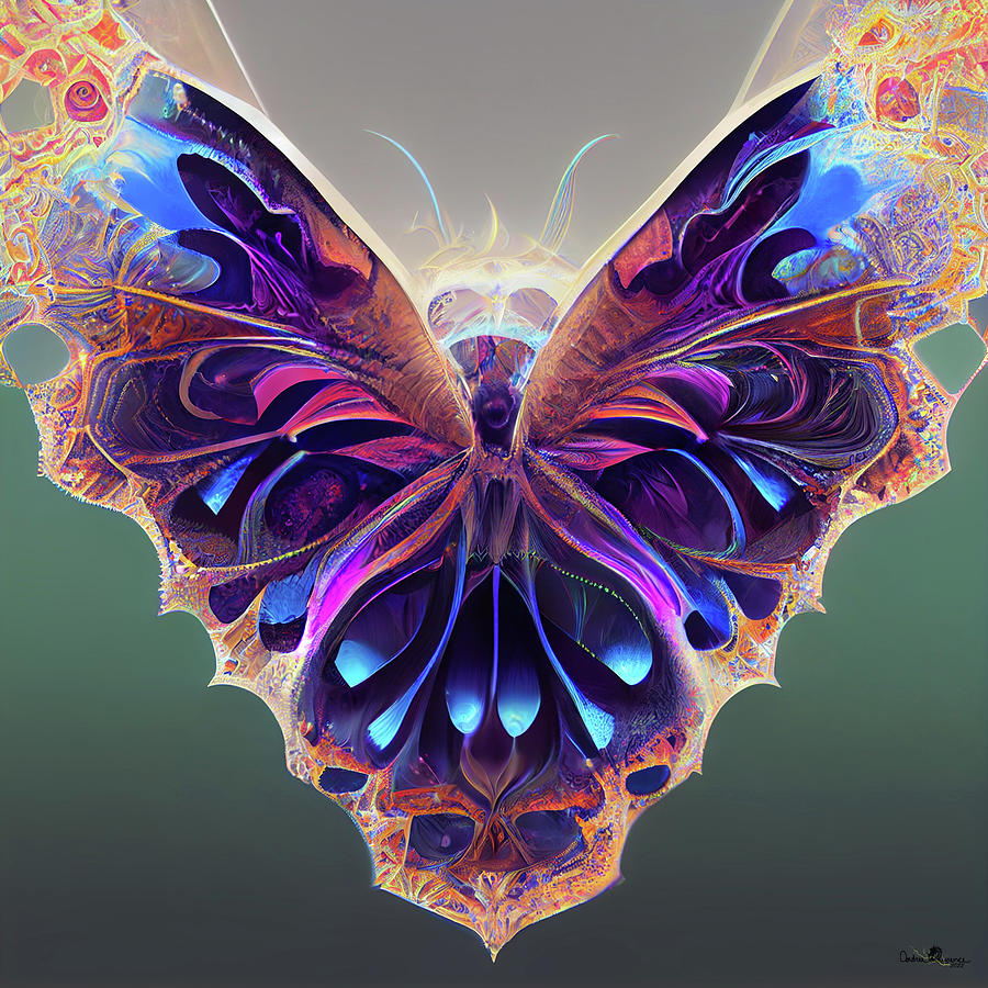 Butterfly Fractal 26 Digital Art by Andrea Lawrence - Fine Art America