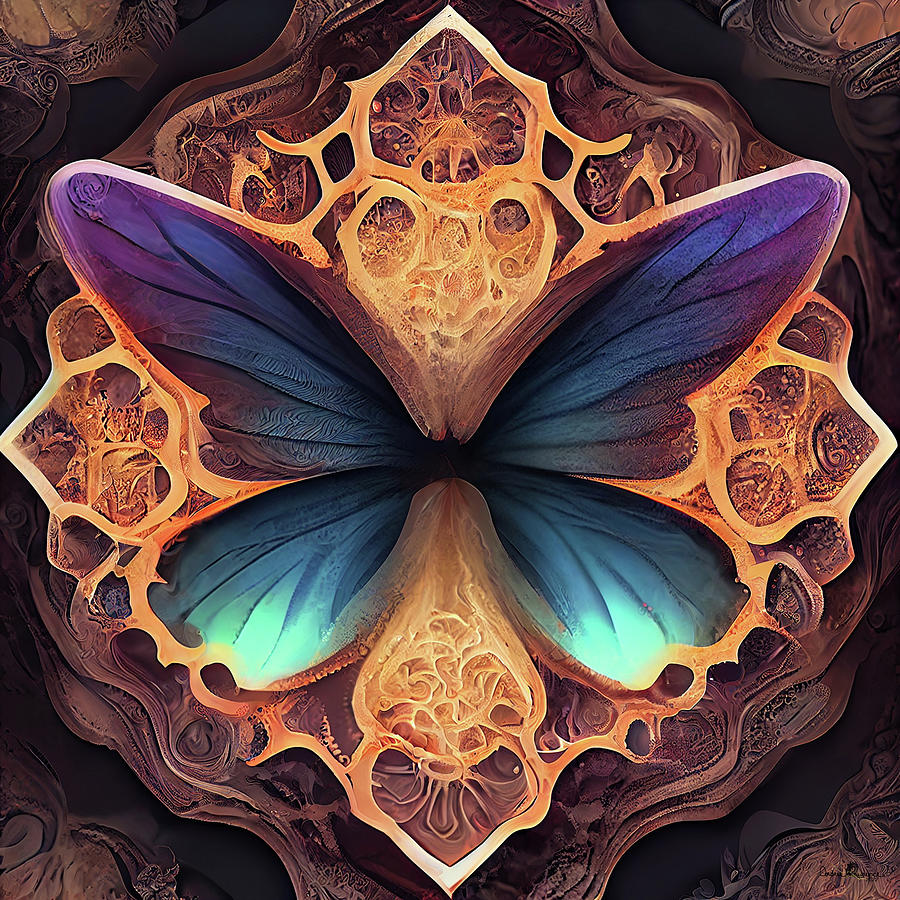 Butterfly Fractal 45 Digital Art by Andrea Lawrence - Fine Art America