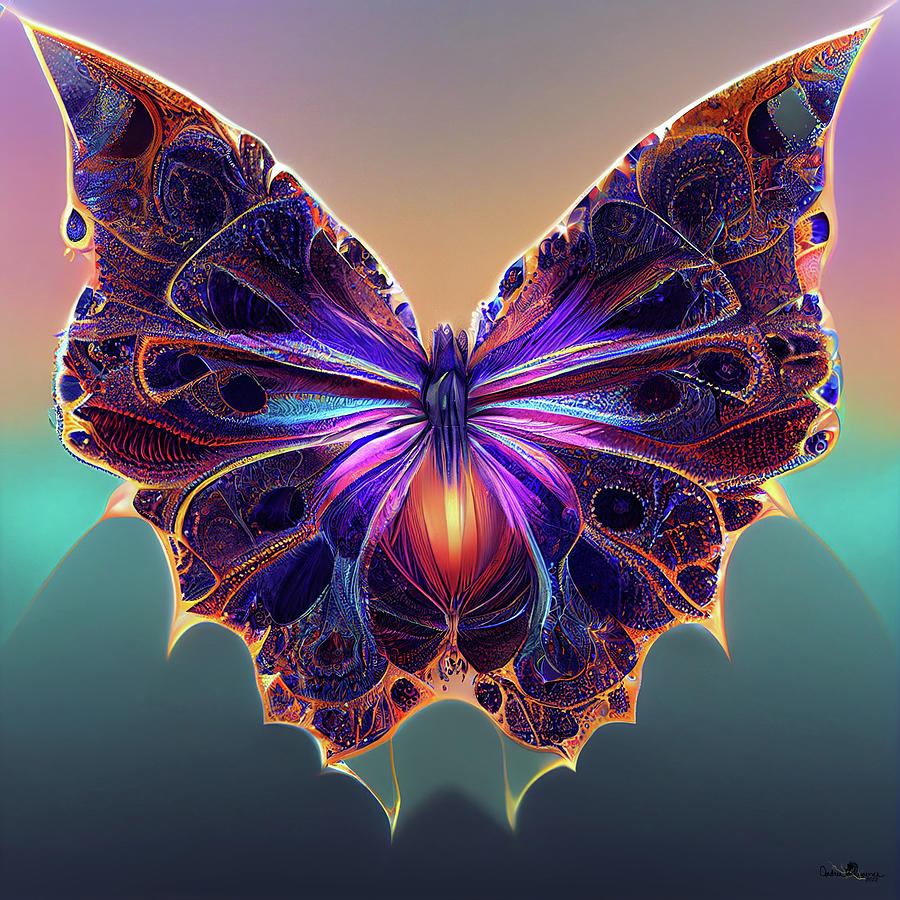 Butterfly Fractal 49 Digital Art by Andrea Lawrence - Fine Art America