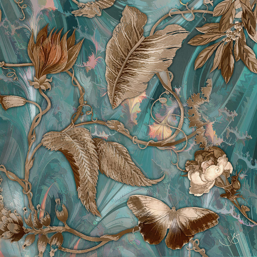 Butterflies Digital Art - Butterfly Fractal by Shelley Benjamin Butterflies Digital Art - Butterfly Fractal by Shelley Benjamin