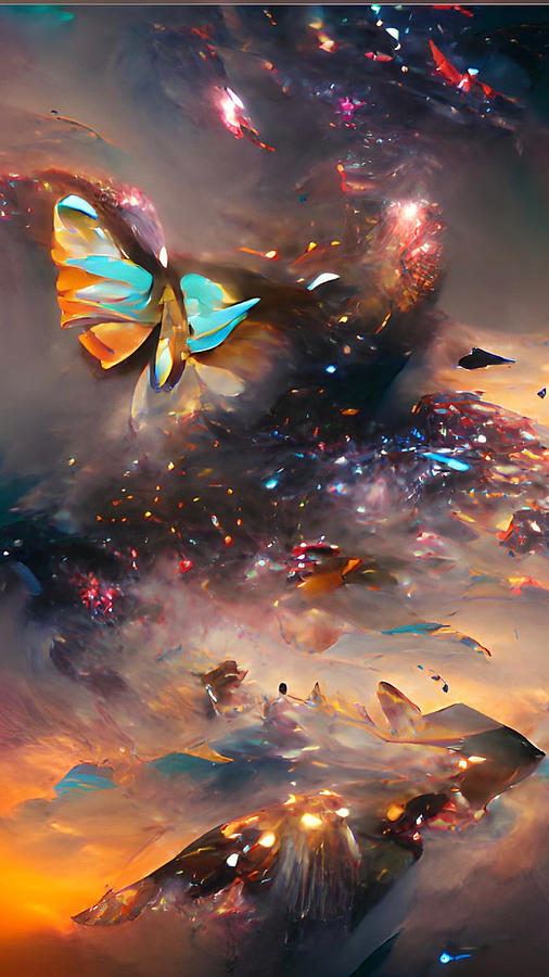 Butterfly Gradients Digital Art by Vennie Kocsis