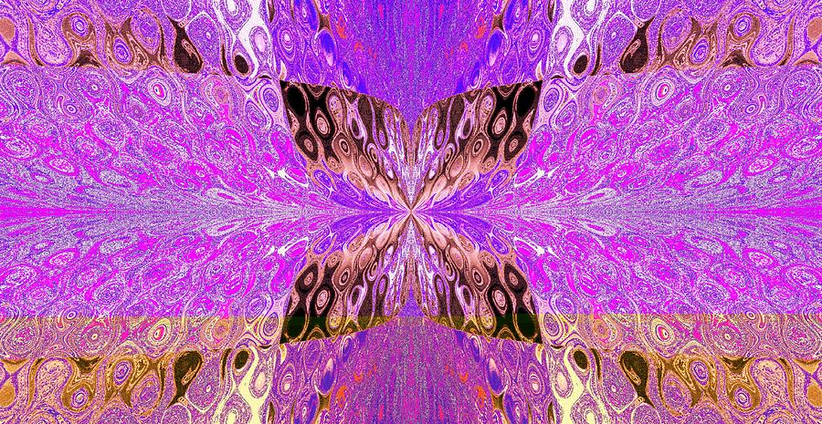 Butterfly In Crystal 49 Digital Art