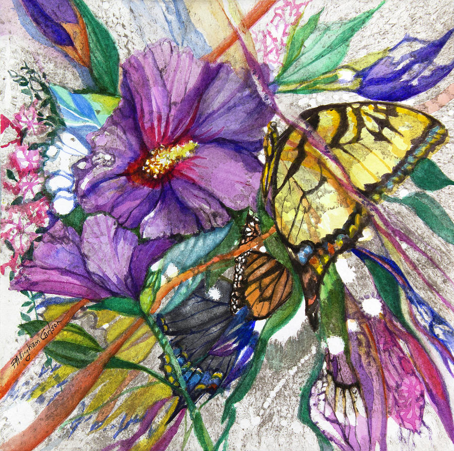 Butterfly in the Garden by Patricia Allingham Carlson