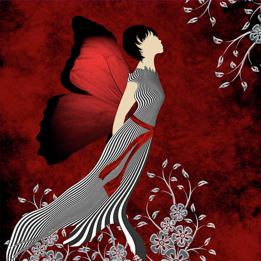 Butterfly Digital Art - Butterfly by Katy Breen