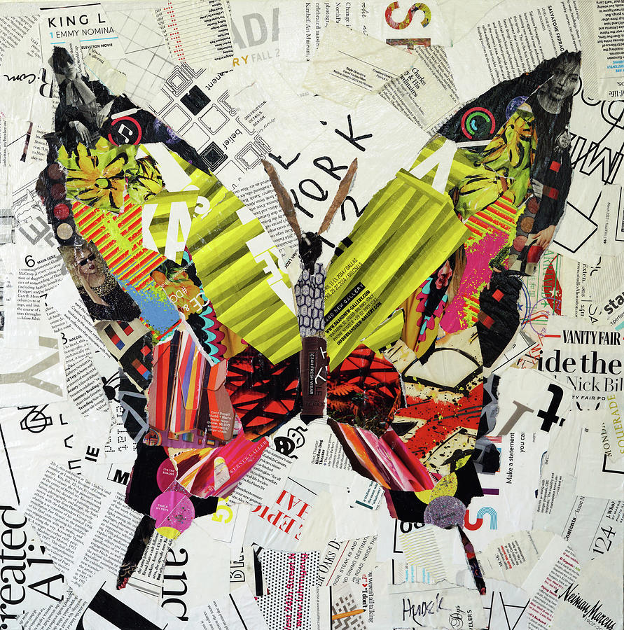 Butterfly Kiss Mixed Media by James Hudek