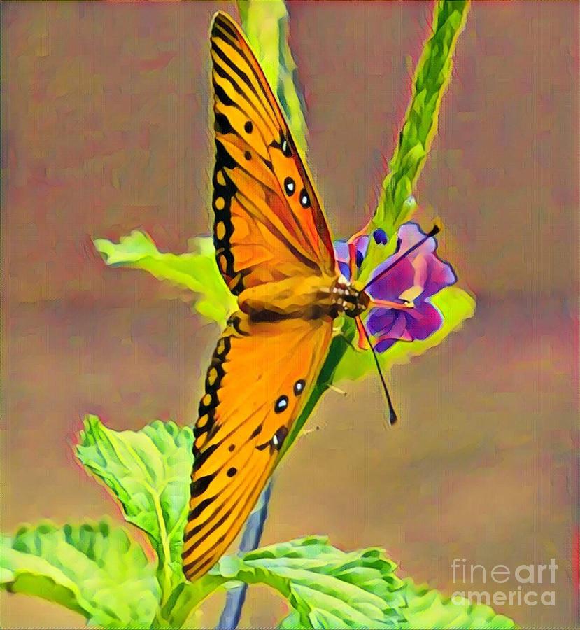 Butterfly Painting by Marilyn Smith