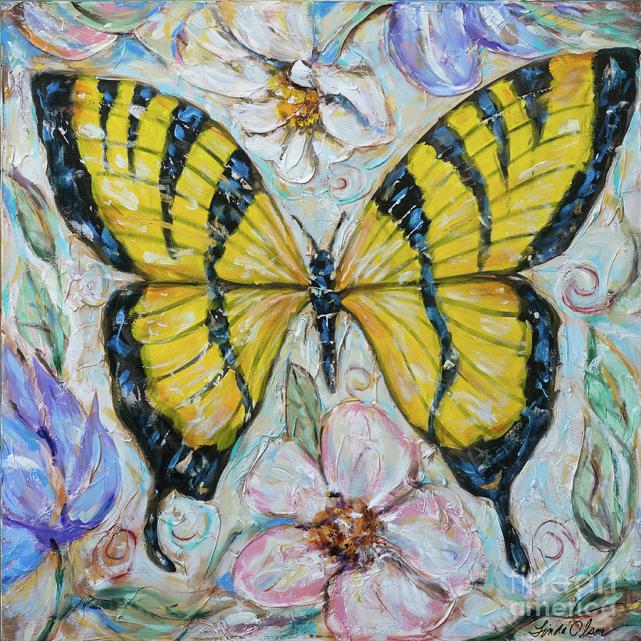 Butterfly Life Painting by Linda Olsen