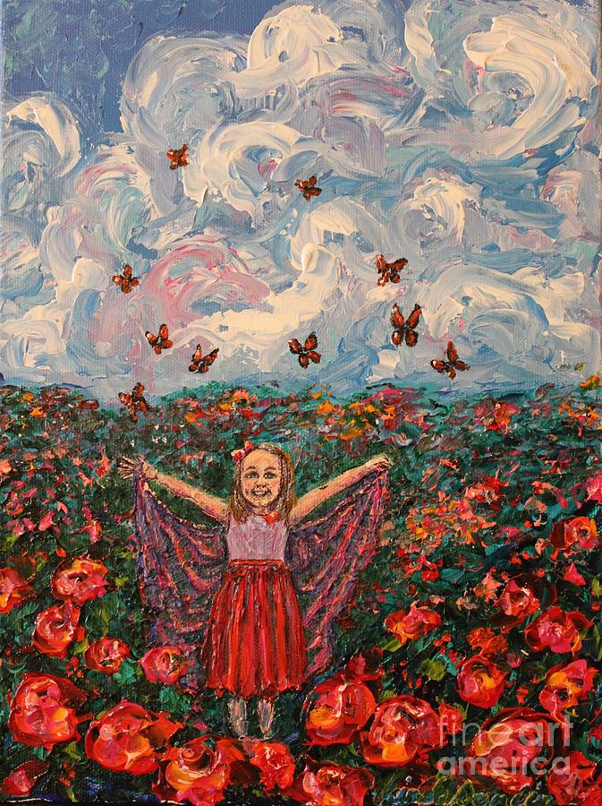 Butterfly Lili Painting by Linda Donlin