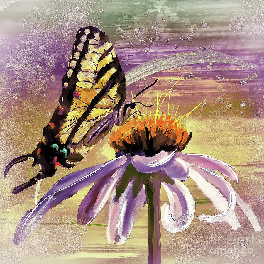 Butterfly Digital Art - Butterfly Love In The Pink by Lois Bryan