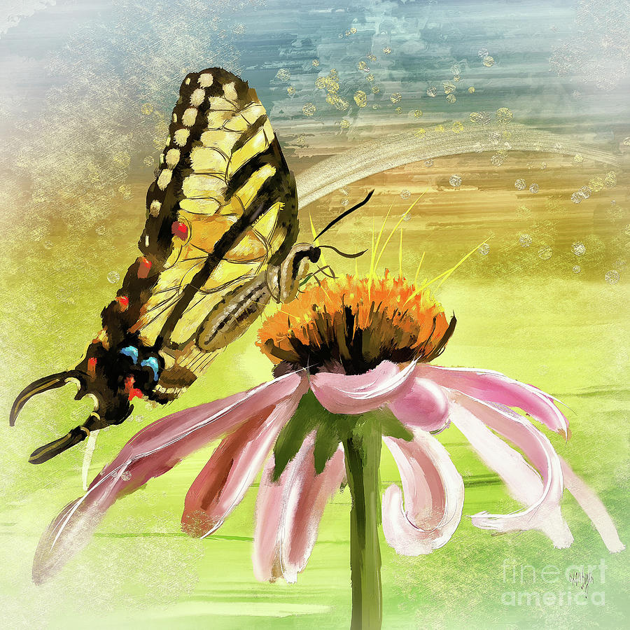 Butterfly Love Digital Art by Lois Bryan