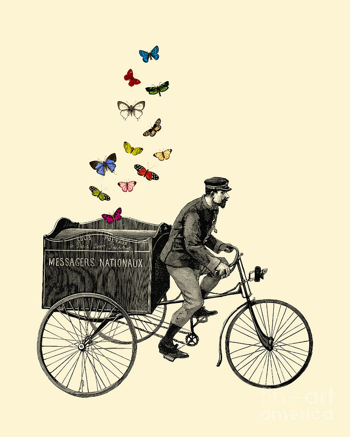 Butterfly Digital Art - Butterfly Mailman by Madame Memento
