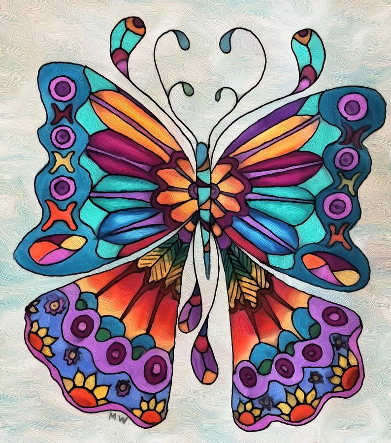 Butterfly  Mixed Media by Megan Walsh