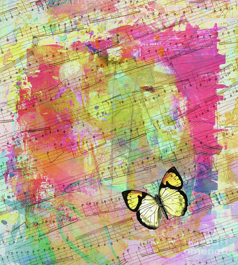 Butterfly Music Digital Art by Judi Bagwell