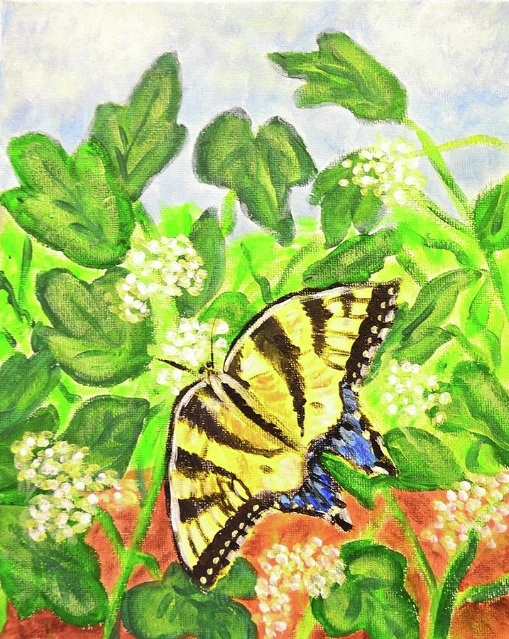 Butterfly Painting by Nancy Sisco