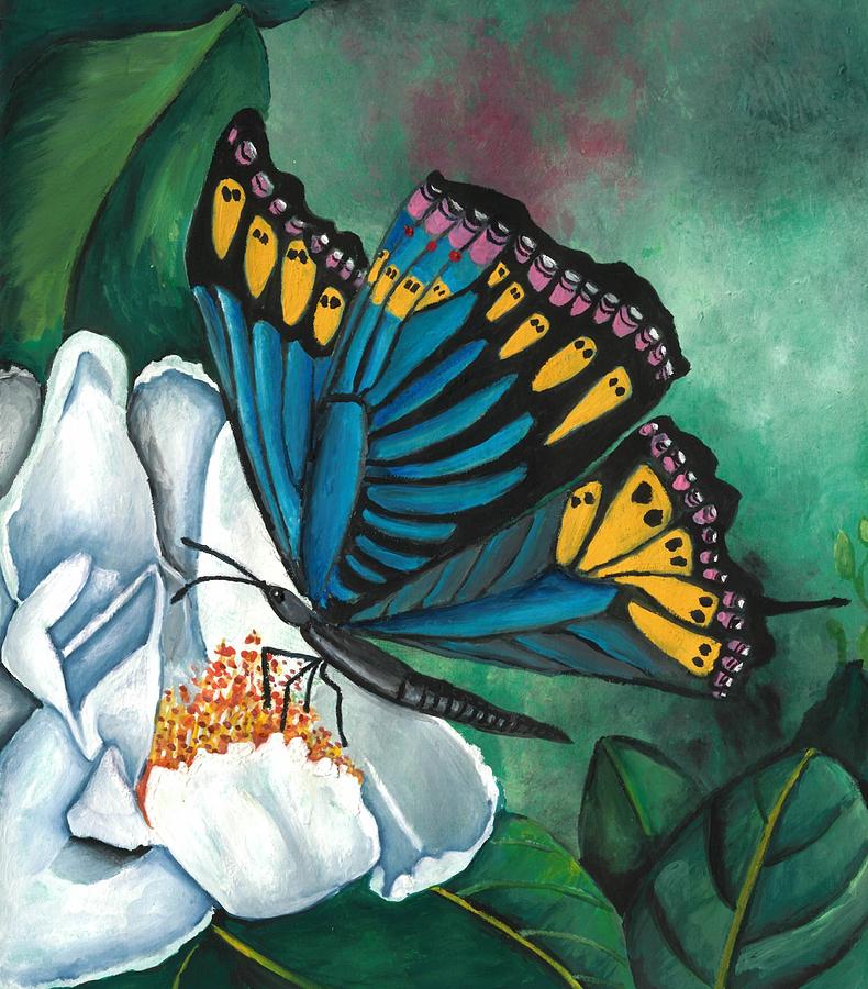 Butterfly, natures gift Painting by Tara Krishna