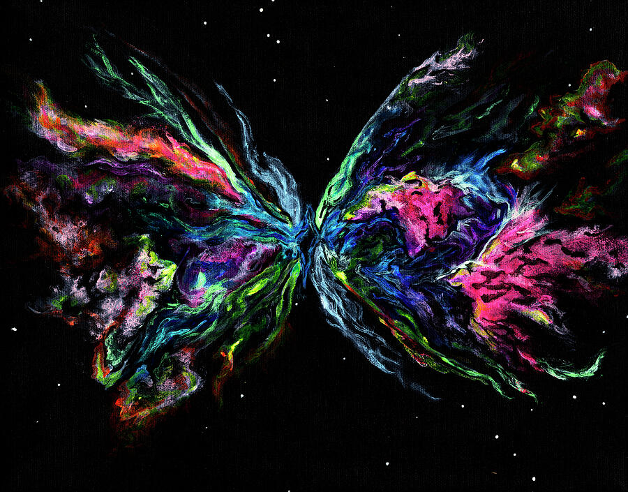 Butterfly Nebula Painting by Megan Thompson- The Morrigan Art