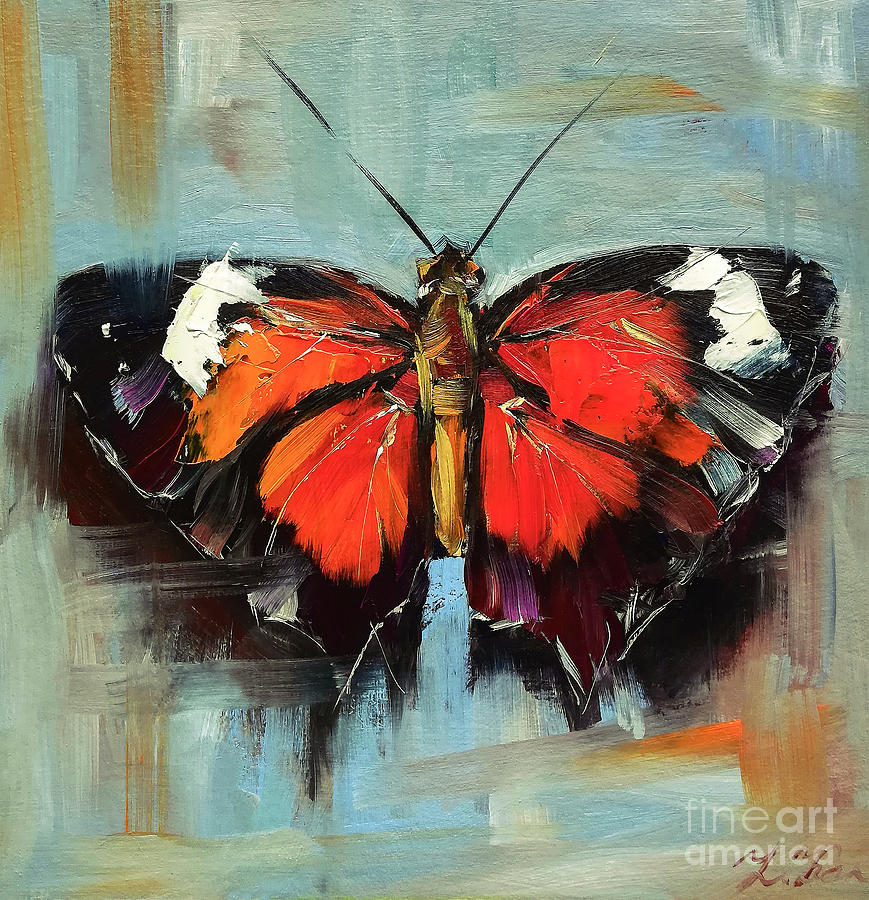 Butterfly Painting Painting by Zhanna Kan - Fine Art America