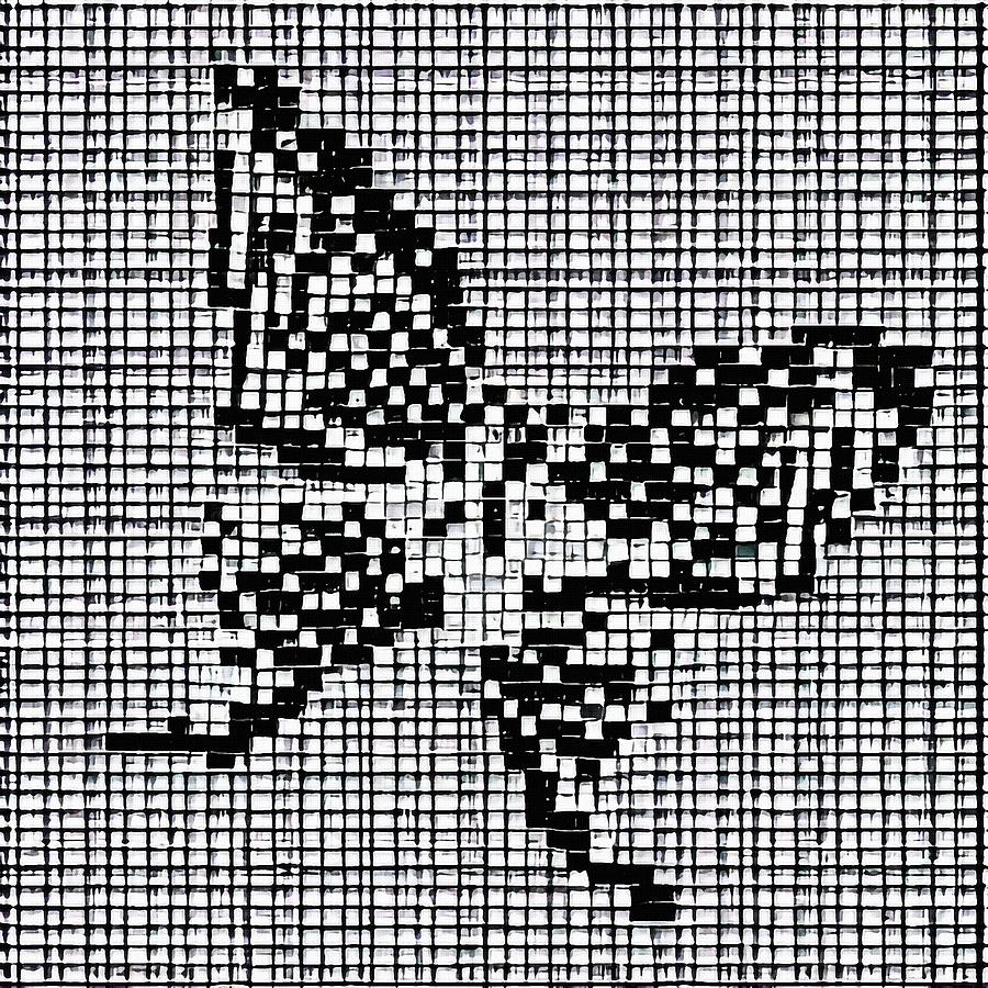 Butterfly Romanticism In The Style Of Futurism In Ascii Art Digital Art 