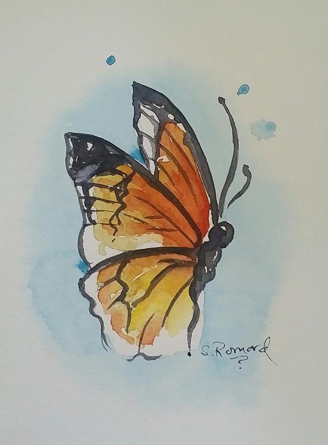 Butterfly Painting by Sheila Romard