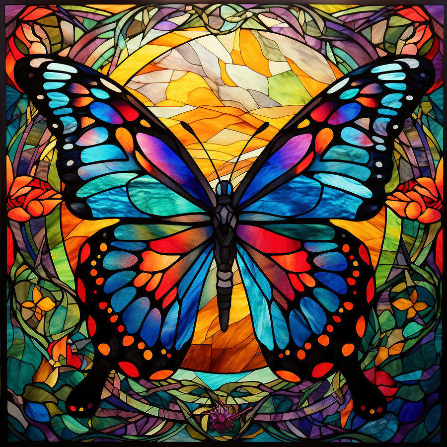 Butterfly Stained Glass Photograph by Athena Mckinzie - Fine Art America