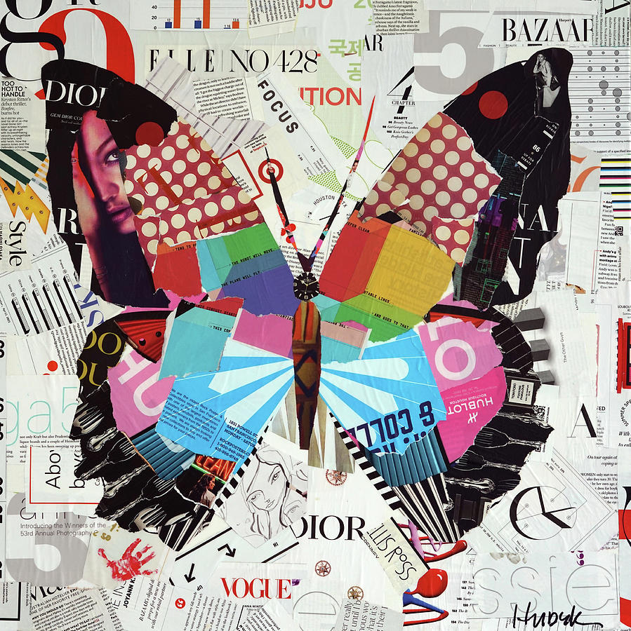 Butterfly Vogue Mixed Media by James Hudek