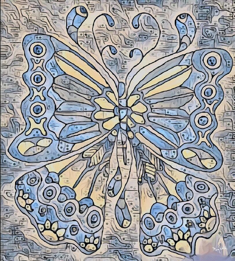 Butterfly Whimsy Mixed Media by Megan Walsh