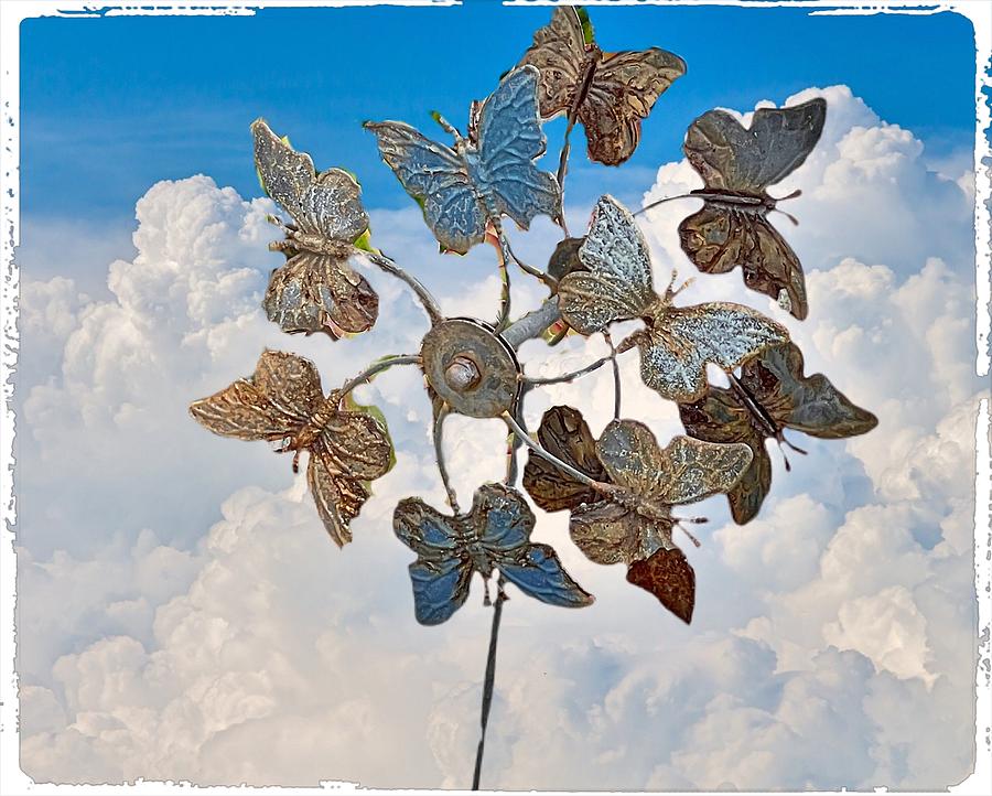 Butterfly Windmill Digital Art by Kathleen Boyles