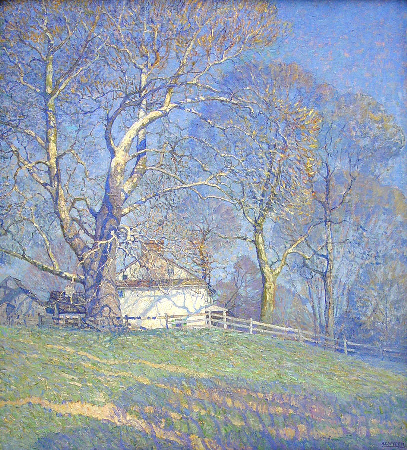 Farm Painting - Buttonwood Farm  by N  C  Wyeth