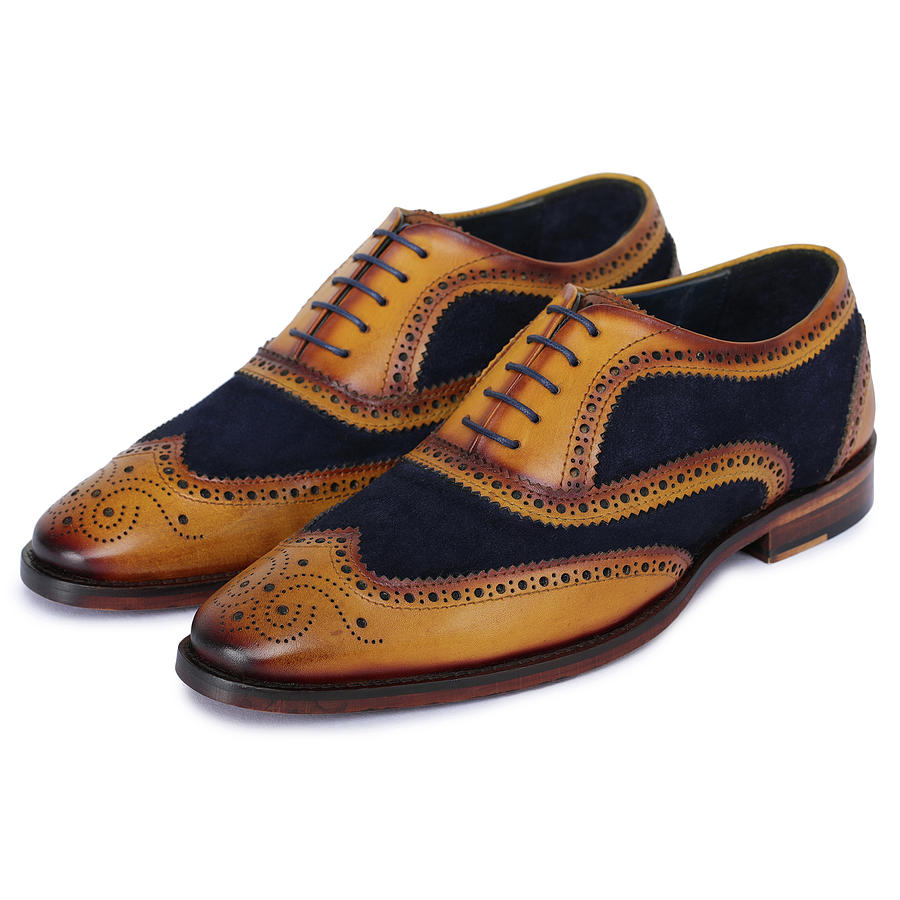 Buy Handmade Wedding Shoes for Men from Lethato Mixed Media by ...