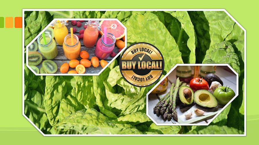 Buy Local Fruits and Veggies Mixed Media by Nancy Ayanna Wyatt