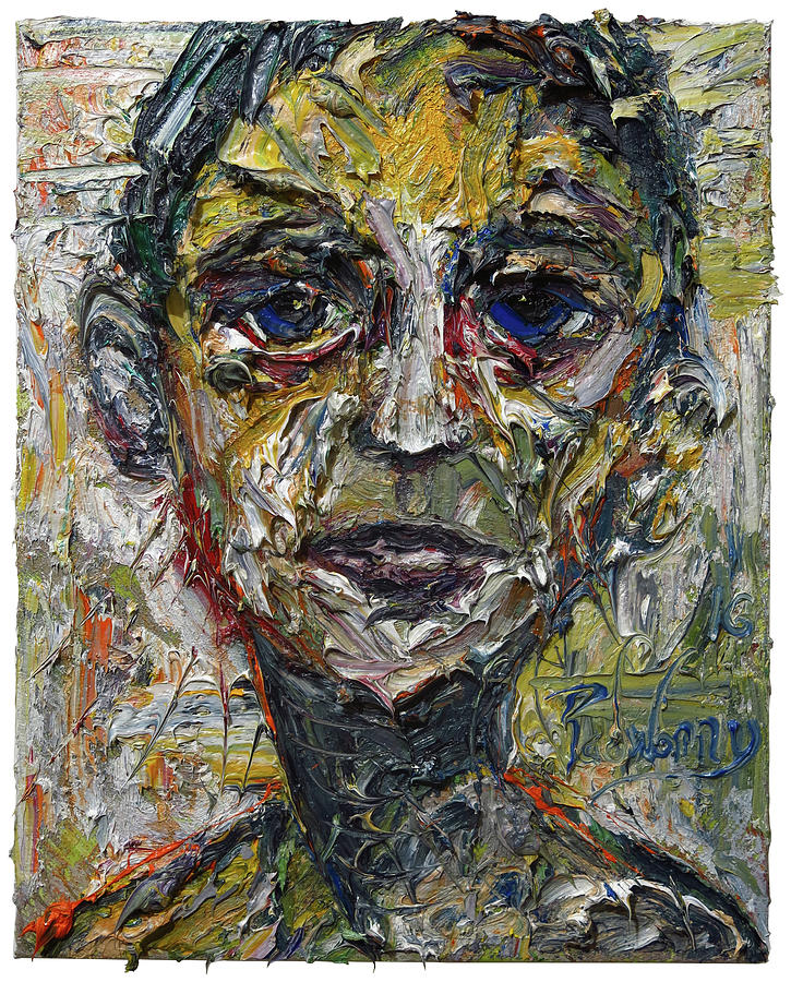 Buy Original contemporary- Portrait Figure Oil Painting-outsider-pop ...