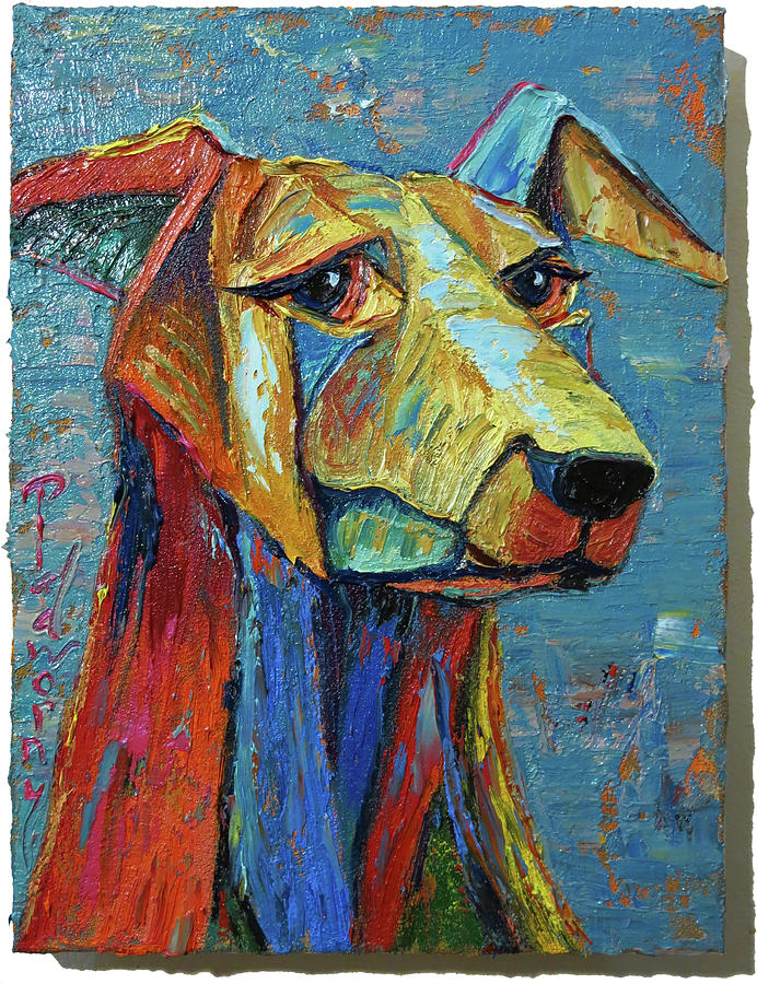 Buy Original Dog Portrait-Impasto-Expression Oil Painting-Animal-Oil on ...