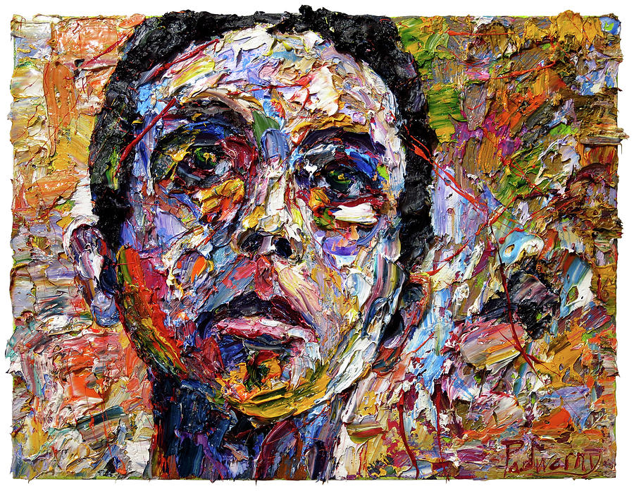 Buy Original Face Portrait Abstract Oil Painting Nyc Gallery Impasto Impressionism Oil Painting