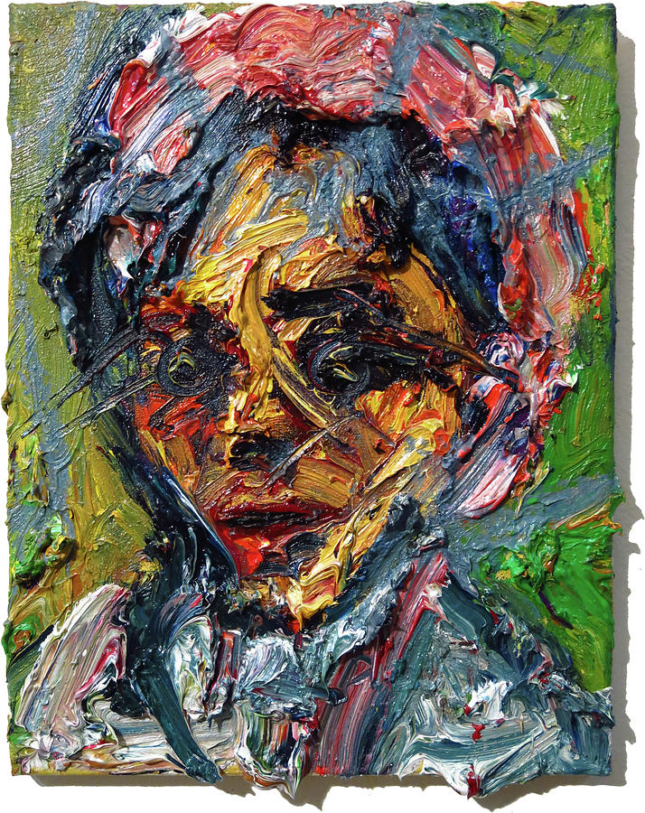 Buy Original Fine Art Van Gogh Abstract Original Impasto Face Portrait Expressionist Oil