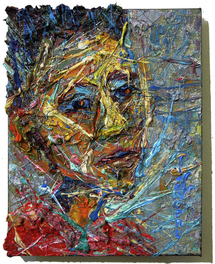 Buy Original Oil Paint-the Self Portrait-abstract Impressionist-oil 