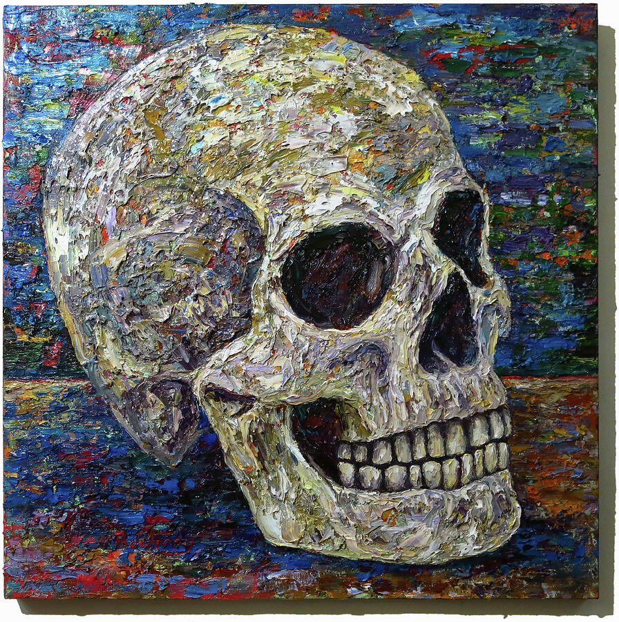 Original authentic Oil Painting Skulls