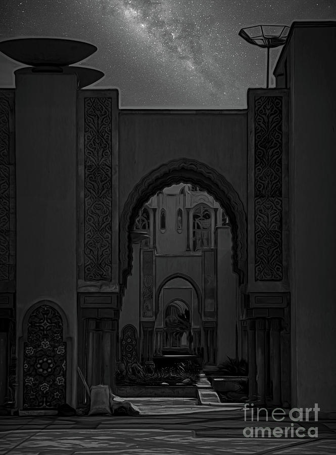 BW Architecture Casablanca Galaxy Series  Photograph by Chuck Kuhn