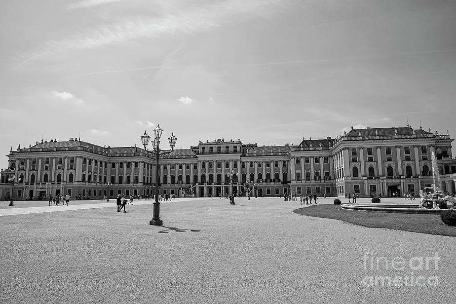 BW At Schonbrunn Palace in Vienna Austria 2 of 3 Photograph by William ...