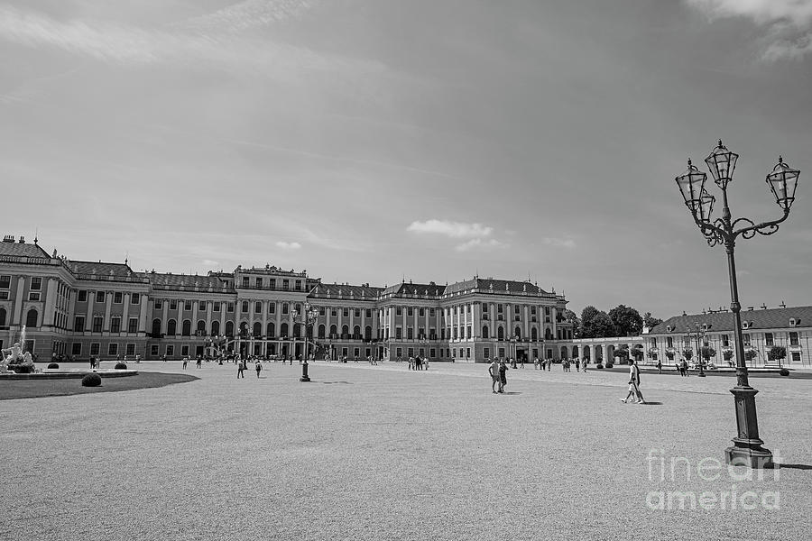 BW At Schonbrunn Palace in Vienna Austria 3 of 3 Photograph by William ...