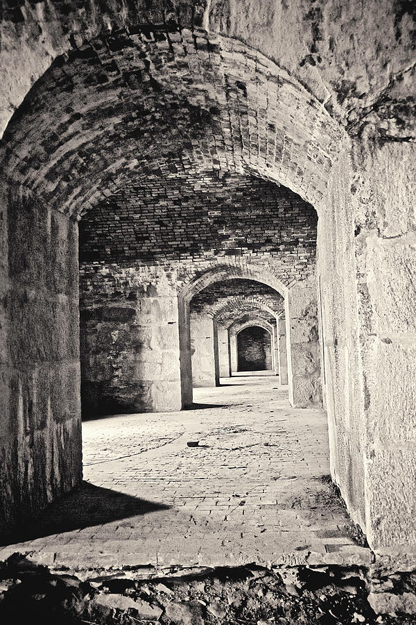 BW Fort Adams Photograph by Sarah Snodgrass | Fine Art America